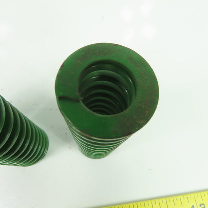 1-1/2" OD x 13/16" ID Flat Wire Compression Green Die Spring 4-1/2"" OAL Lot/3