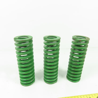 1-1/2" OD x 13/16" ID Flat Wire Compression Green Die Spring 4-1/2"" OAL Lot/3