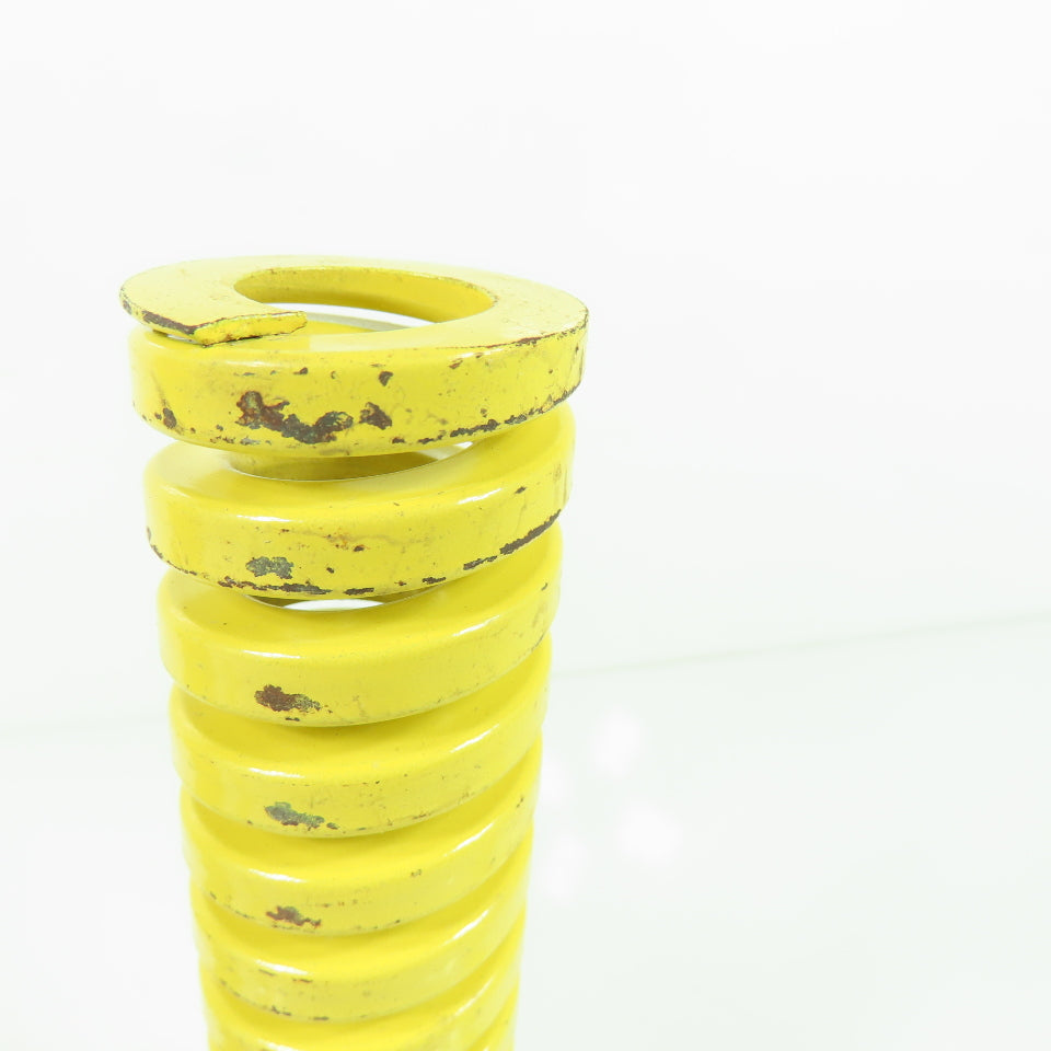 1-1/2" OD x 13/16" ID Flat Wire Compression Yellow Die Spring 8" OAL Lot/2