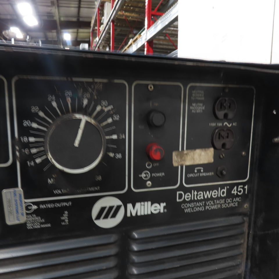 Miller Deltaweld 451 450A Contant Voltage DC Arc Welder
