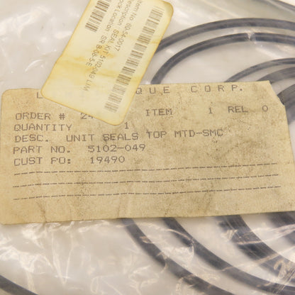 Limitorque Corp. 5102-49 Unit Seals For Top MTD-SMC Actuator