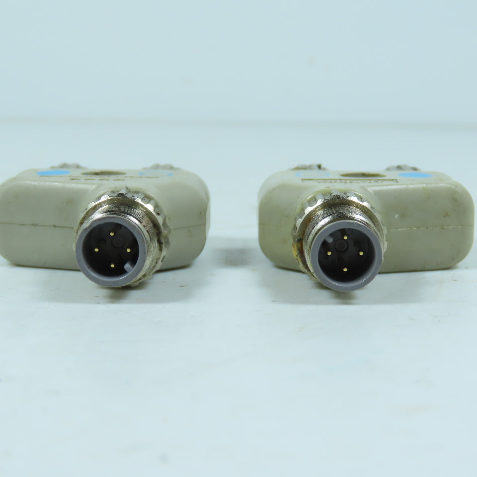 Omron XS2R-D426-81 Cable Junction Block M12 Connectors Lot Of 2