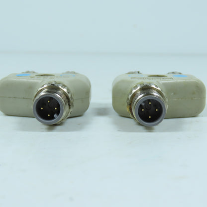 Omron XS2R-D426-81 Cable Junction Block M12 Connectors Lot Of 2