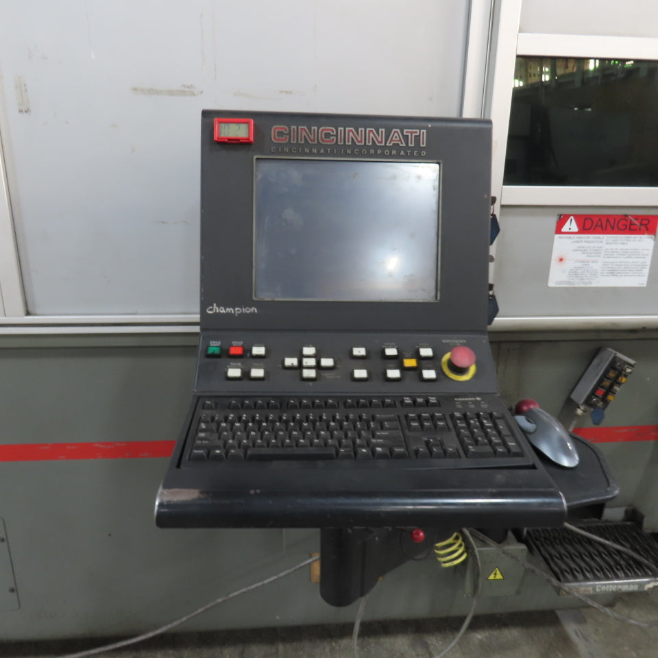 Cincinnati CL-940 CNC Fiber Laser Cutter 6' x 12' Table 460V 3Ph 4000Watt 2012