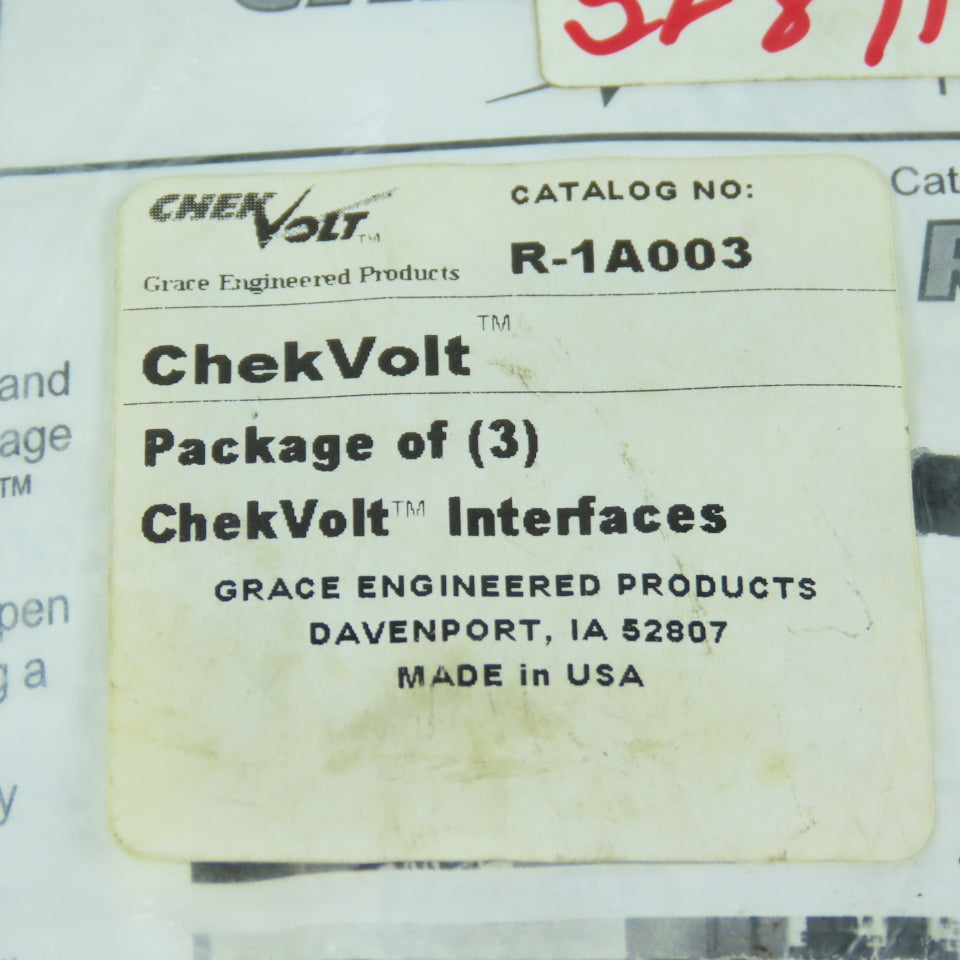 Grace Engineered Products R-1A003 ChekVolt Interface Package of 3