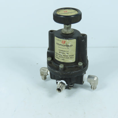Fairchild EB-09429 Model 10 Kendall Pressure Regulator 500 PSI Range 1-60
