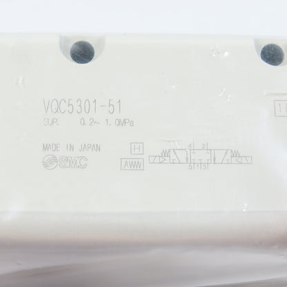 SMC VQC5301-51 5-Port 3-Position Solenoid-Operated Air Control Valve