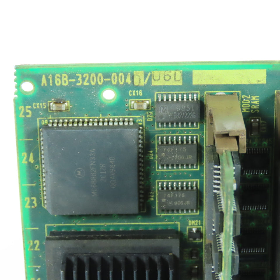 Fanuc A16B-3200-0040 CNC Control Board W/A20B-2902-007