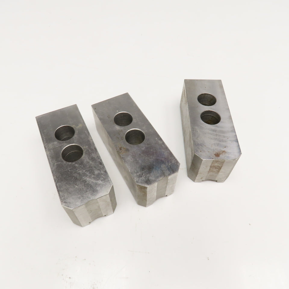 5" x 2" x 2" Serrated Lathe Chuck Jaws 30mm Mounting Center Lot Of 3