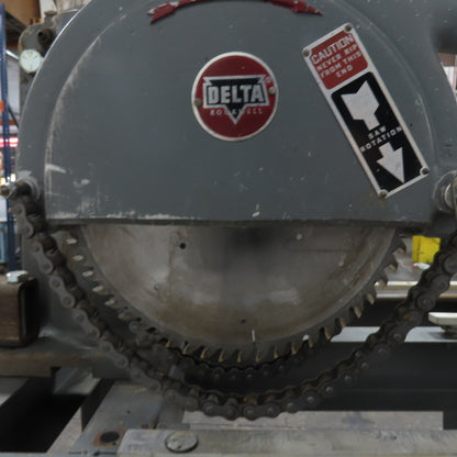 Delta Rockwell 30-C 2HP 10" Radial Arm Saw 3Ph 220/440V 3450RPM Tested
