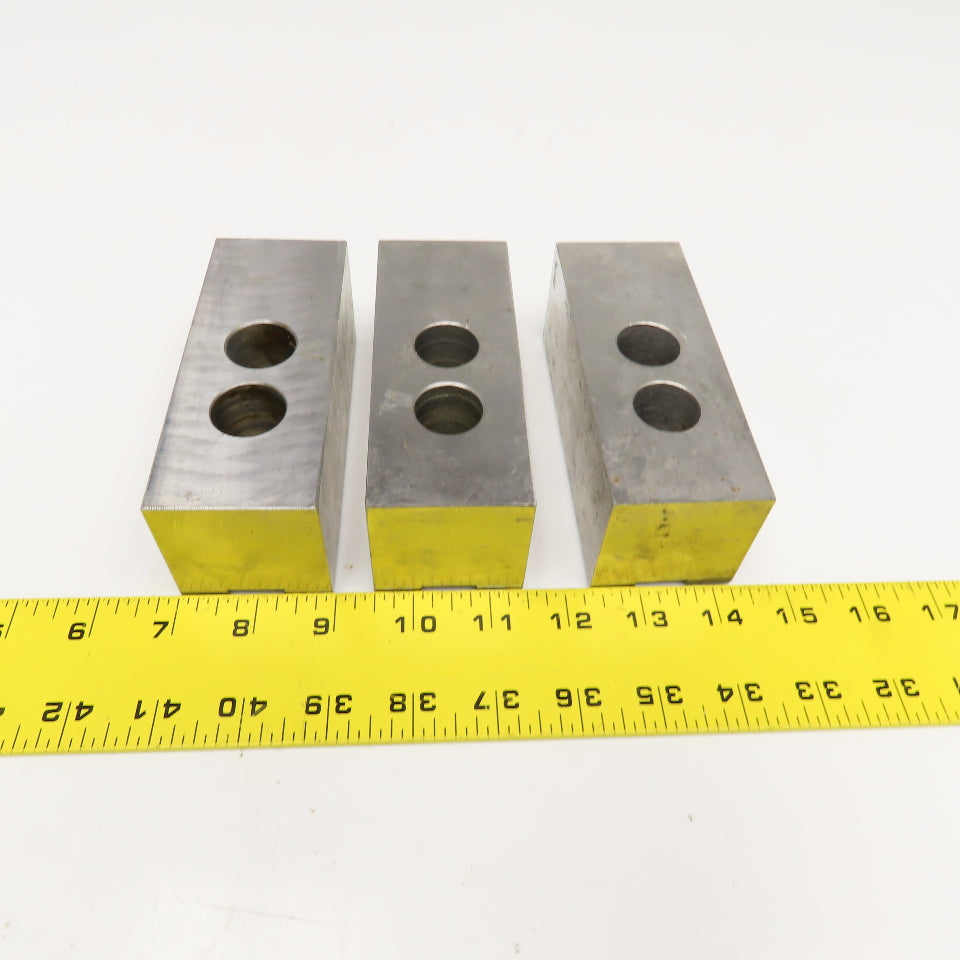 5" x 2" x 2" Serrated Lathe Chuck Jaws 30mm Mounting Center Lot Of 3