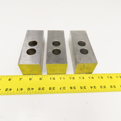 5" x 2" x 2" Serrated Lathe Chuck Jaws 30mm Mounting Center Lot Of 3