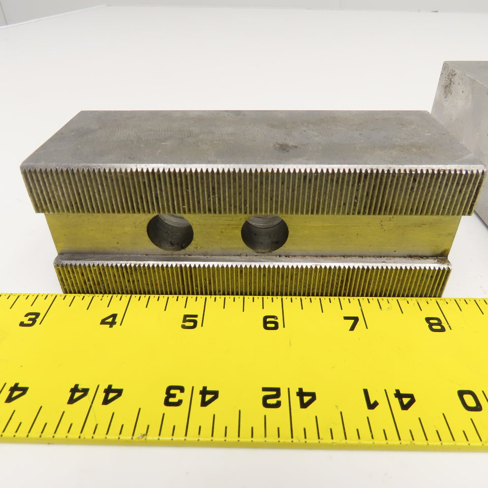 5" x 2" x 2" Serrated Lathe Chuck Jaws 30mm Mounting Center Lot Of 3