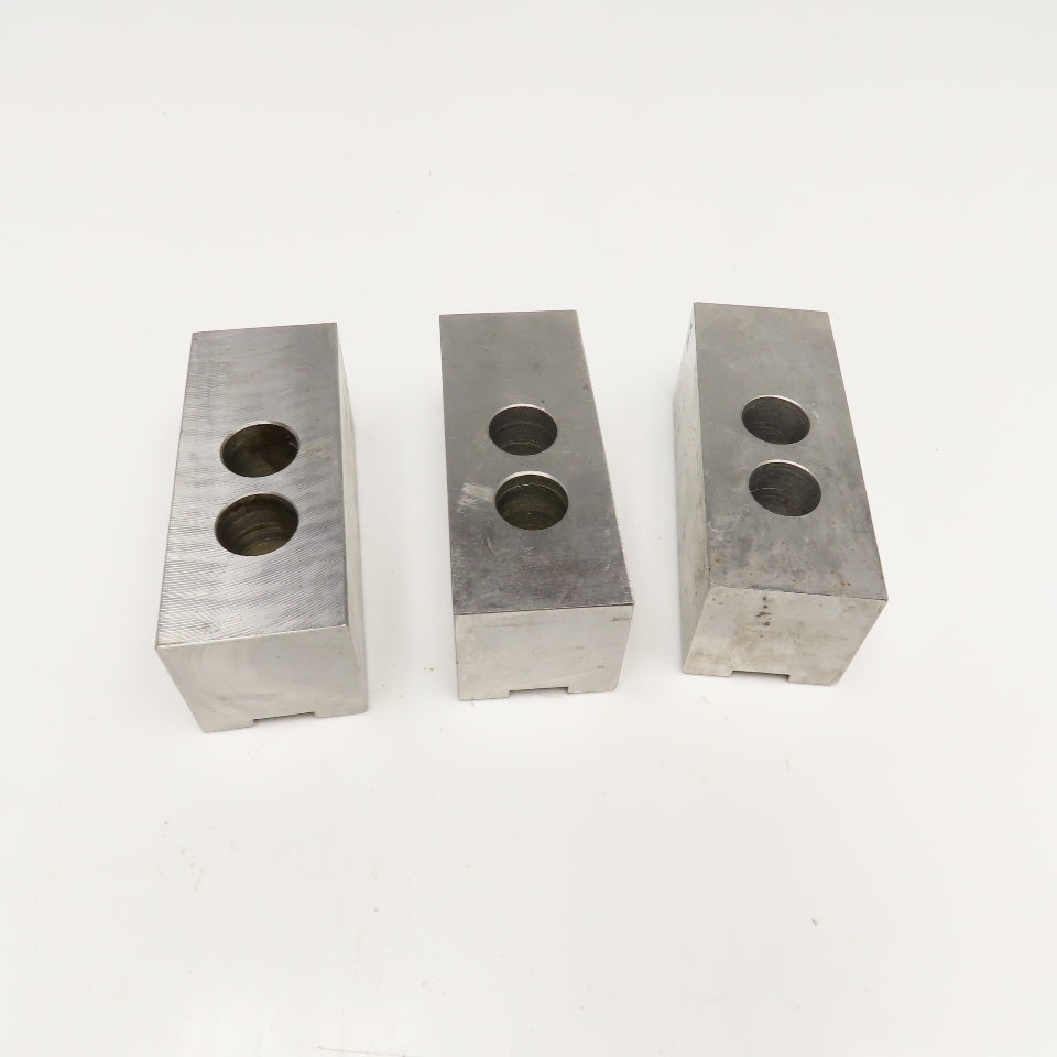 5" x 2" x 2" Serrated Lathe Chuck Jaws 30mm Mounting Center Lot Of 3