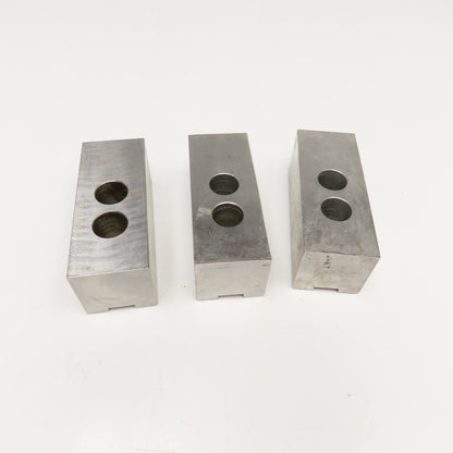 5" x 2" x 2" Serrated Lathe Chuck Jaws 30mm Mounting Center Lot Of 3