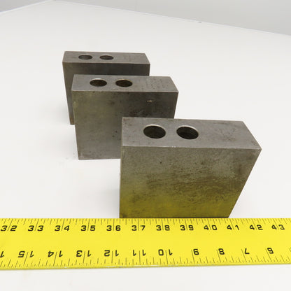 4-3/4" x 1-3/4" x 4" Serrated Lathe Chuck Jaws 30mm Mounting Lot Of 3