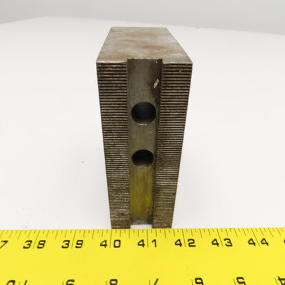 4-3/4" x 1-3/4" x 4" Serrated Lathe Chuck Jaws 30mm Mounting Lot Of 3