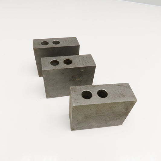 4-3/4" x 1-3/4" x 4" Serrated Lathe Chuck Jaws 30mm Mounting Lot Of 3