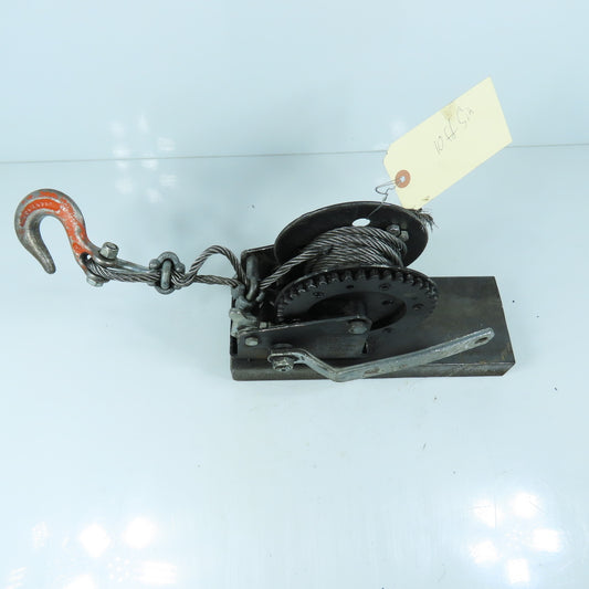 Shelby 5405 Manual Cable Winch 1400 lbs Capacity 10' 5" Long