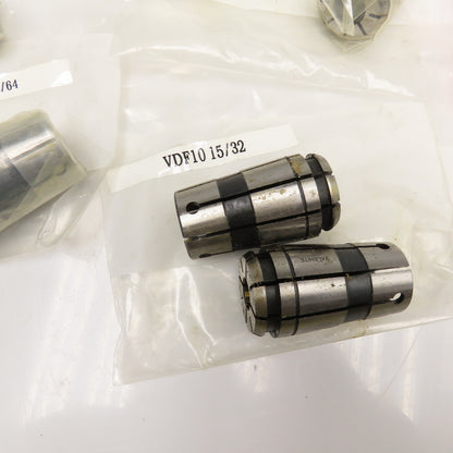 VDF10 (TG100) Spring Collet Mixed Lot Of 15