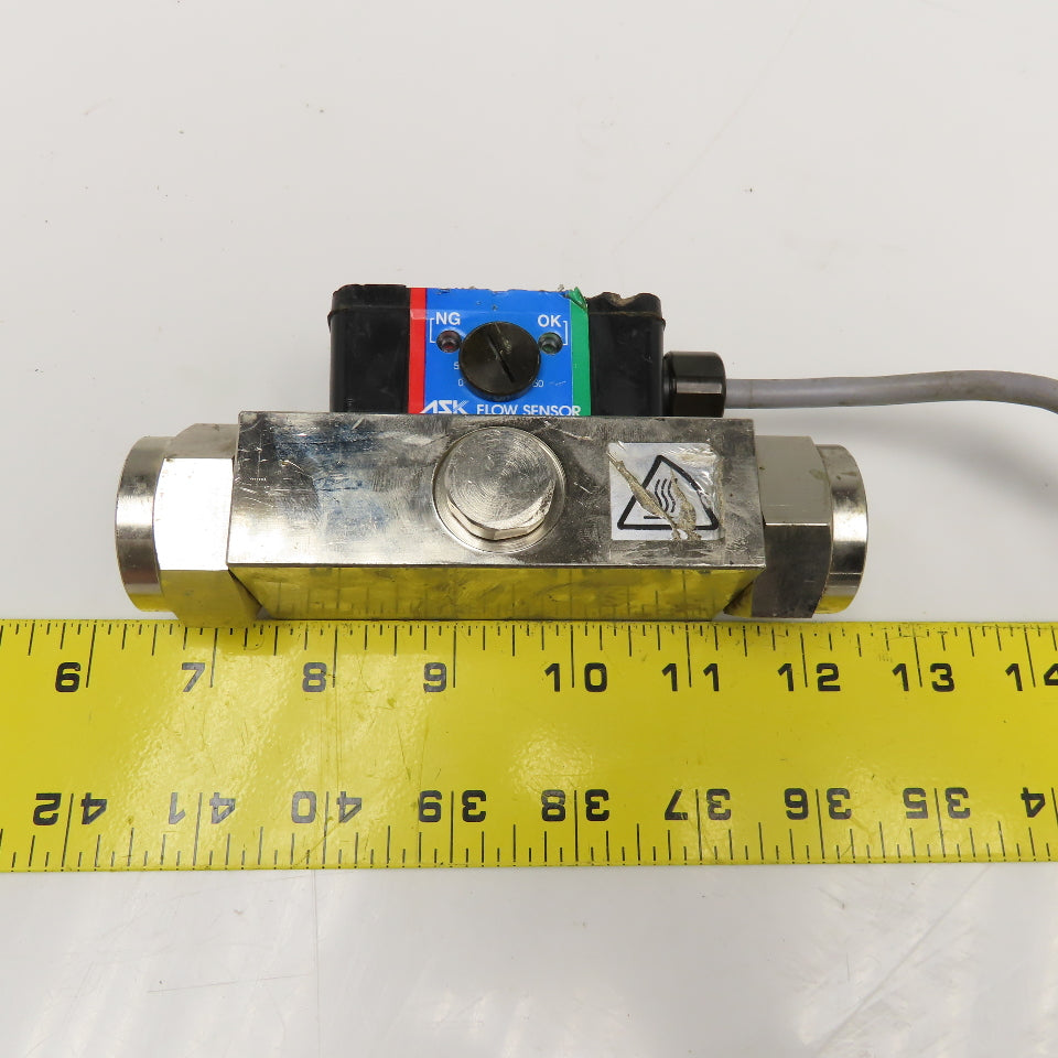 ASK FS-6-O Hydraulic Flow Sensor 3/4" NPT 5-50L/min 12-24VDC