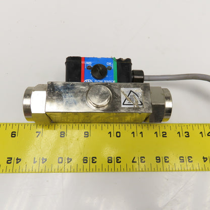 ASK FS-6-O Hydraulic Flow Sensor 3/4" NPT 5-50L/min 12-24VDC
