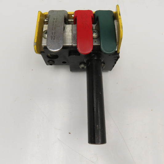 Knight BPA9111B 3 Button Pneumatic Control Handle Hoist Pendant Valve 1/4" NPT