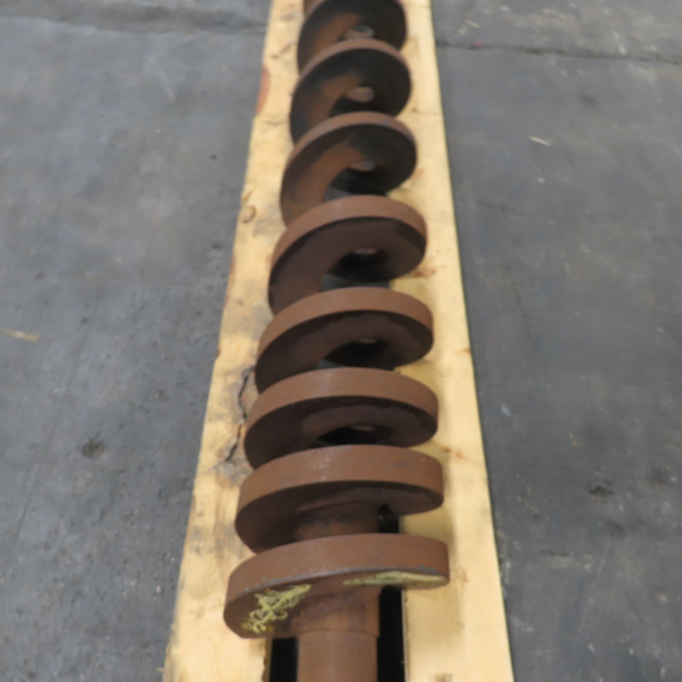7" OD Right Hand Turn Steel Screw Auger 141" Screw 164-1/2" OAL