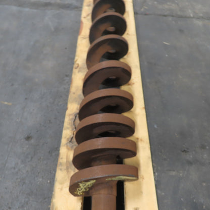 7" OD Right Hand Turn Steel Screw Auger 141" Screw 164-1/2" OAL