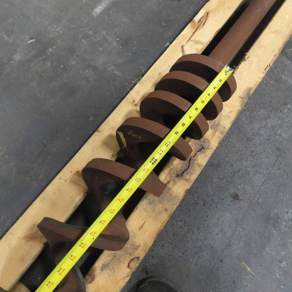 7" OD Right Hand Turn Steel Screw Auger 141" Screw 164-1/2" OAL