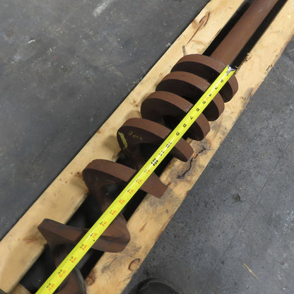 7" OD Right Hand Turn Steel Screw Auger 141" Screw 164-1/2" OAL