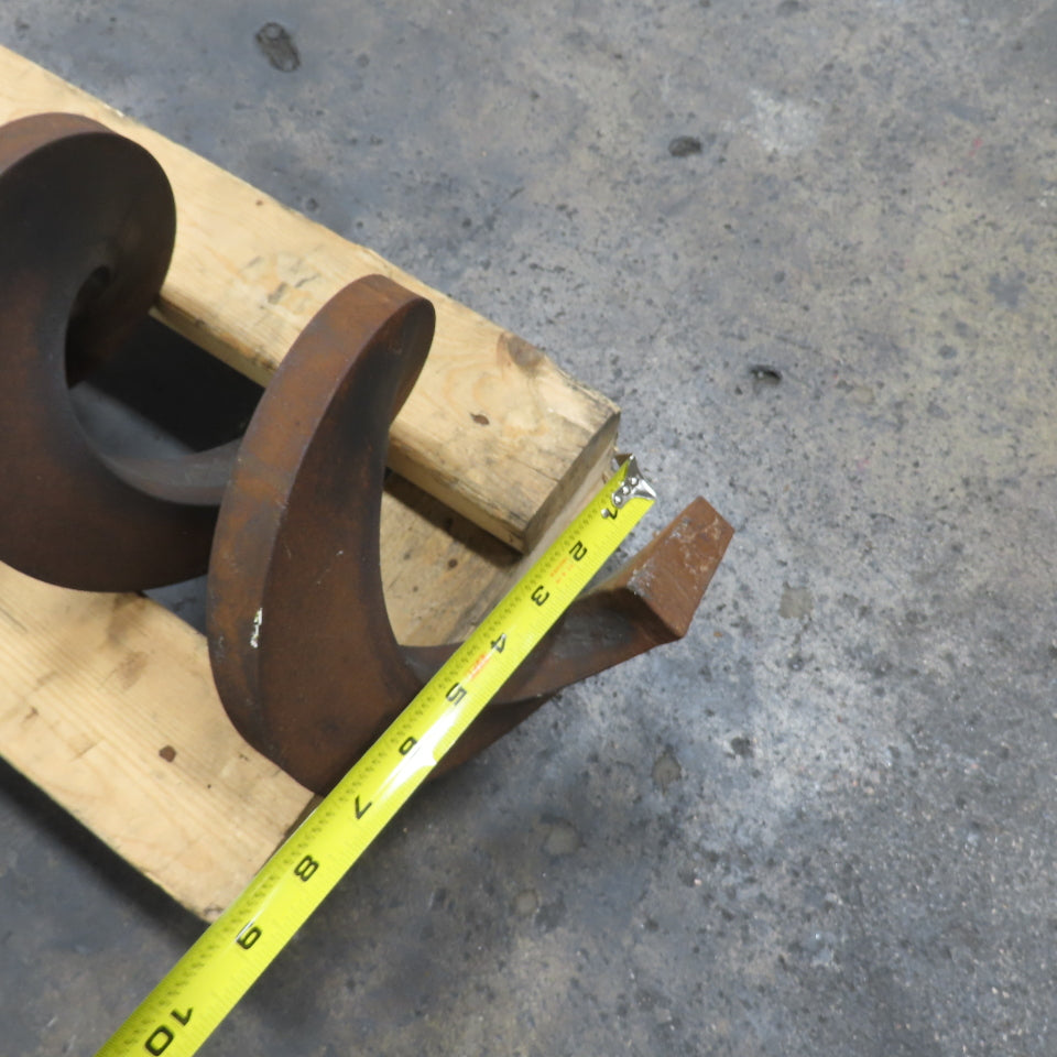 7" OD Right Hand Turn Steel Screw Auger 141" Screw 164-1/2" OAL