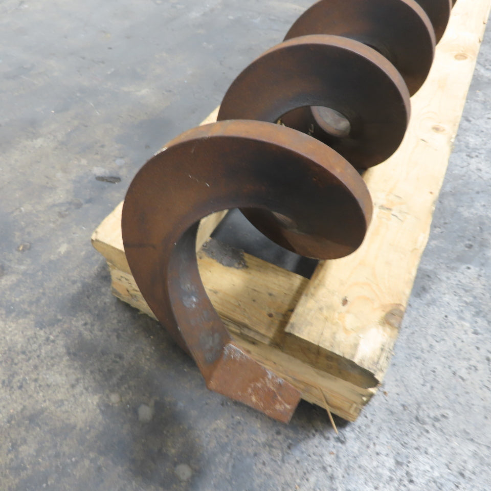7" OD Right Hand Turn Steel Screw Auger 141" Screw 164-1/2" OAL