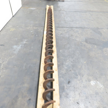 7" OD Right Hand Turn Steel Screw Auger 141" Screw 164-1/2" OAL