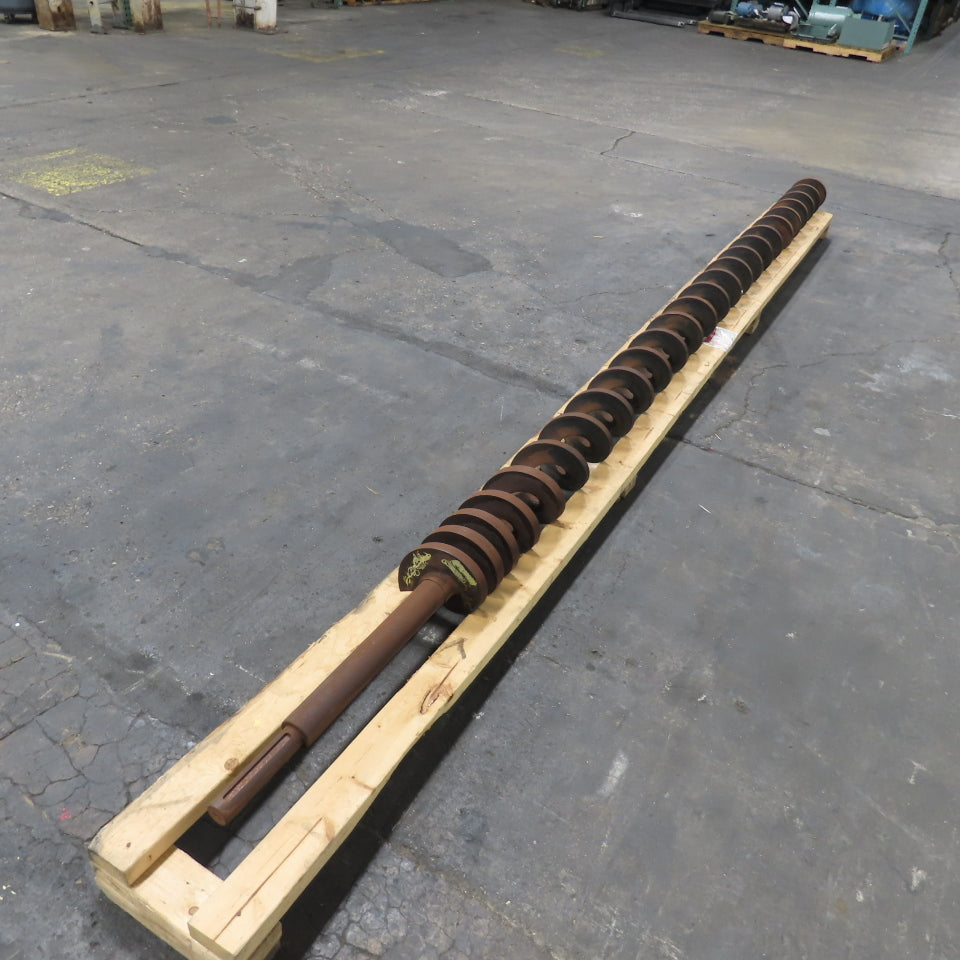 7" OD Right Hand Turn Steel Screw Auger 141" Screw 164-1/2" OAL