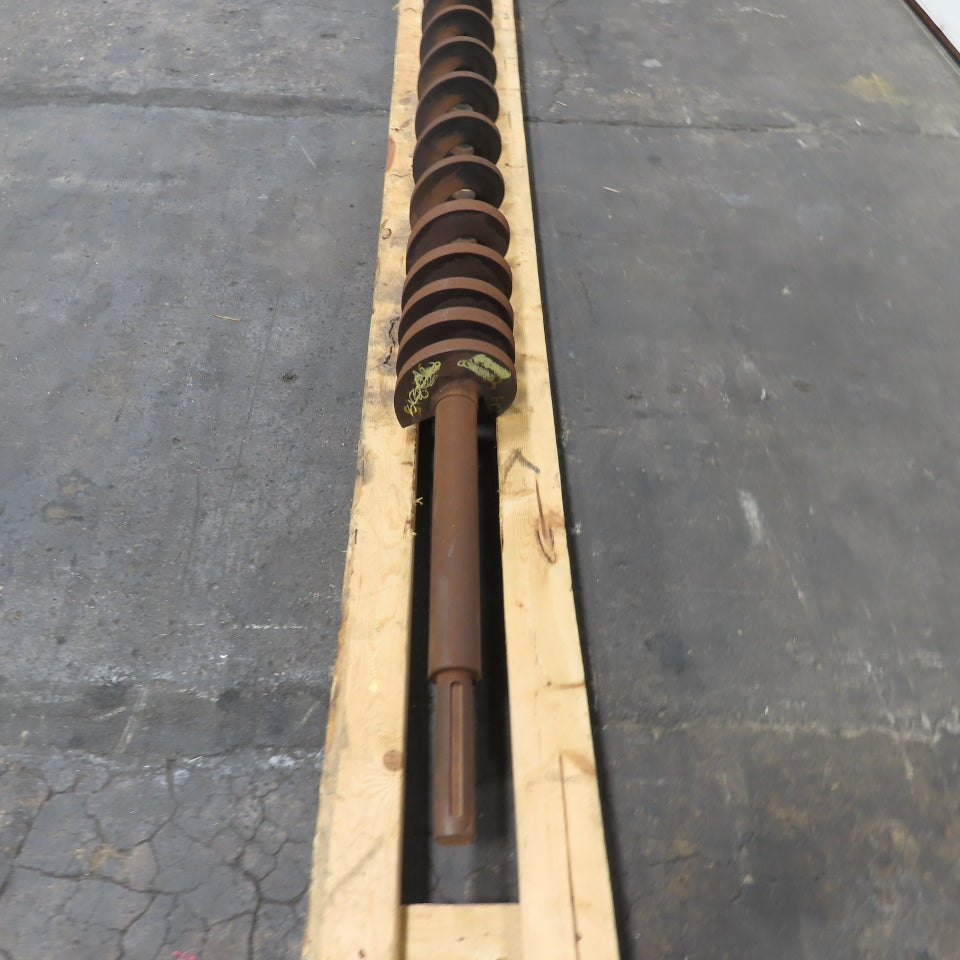 7" OD Right Hand Turn Steel Screw Auger 141" Screw 164-1/2" OAL
