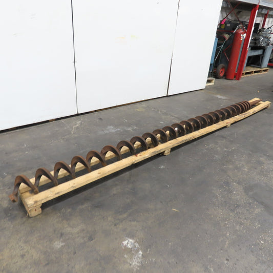 7" OD Right Hand Turn Steel Screw Auger 141" Screw 164-1/2" OAL