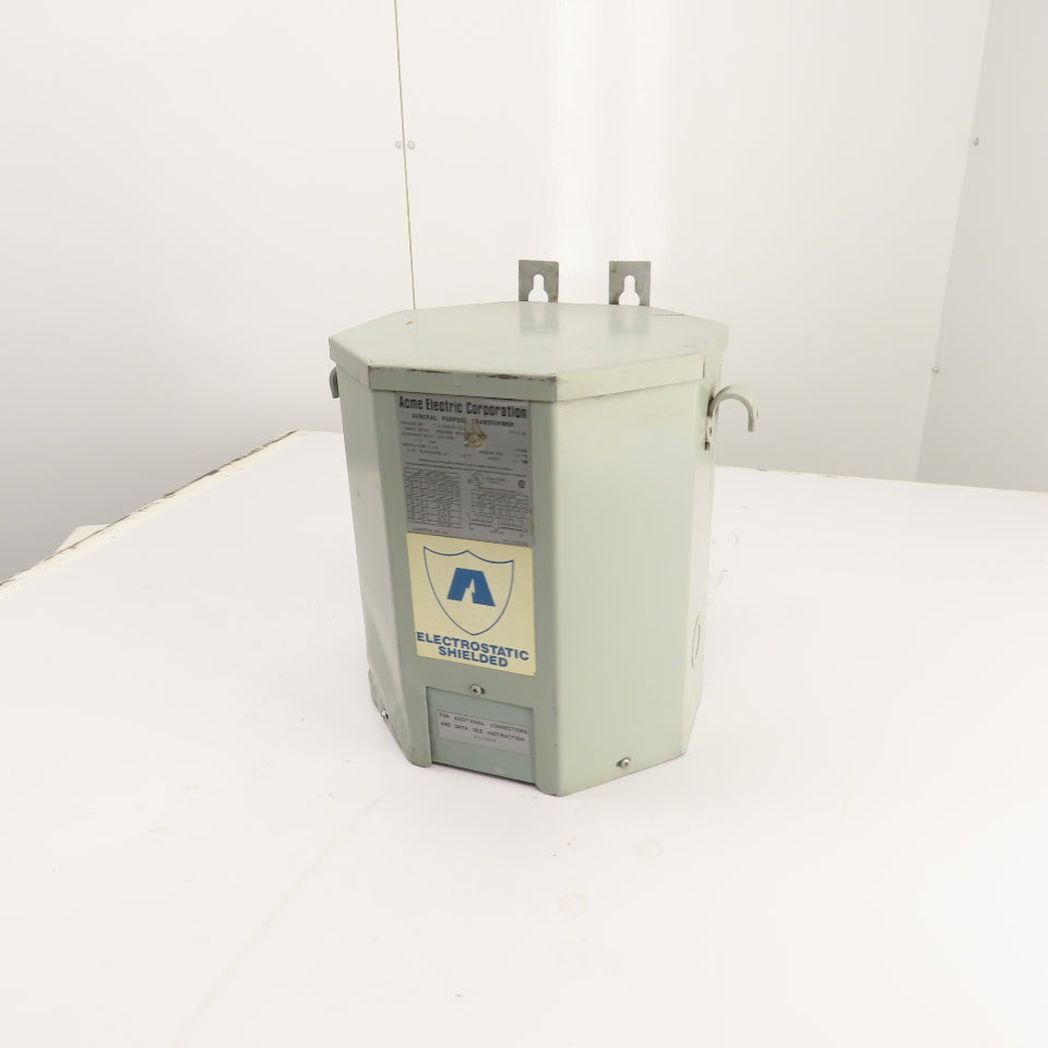 Acme T-2-53515-3S 7.5kVA GP Transformer 240x480V Pri 120/240V Sec 1Ph 60Hz