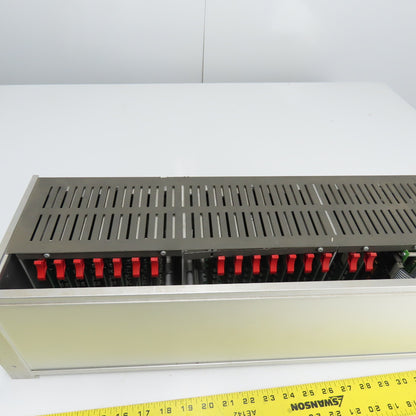 Schleicher PDPS 20 PLC Rack Chassis W/ Cards