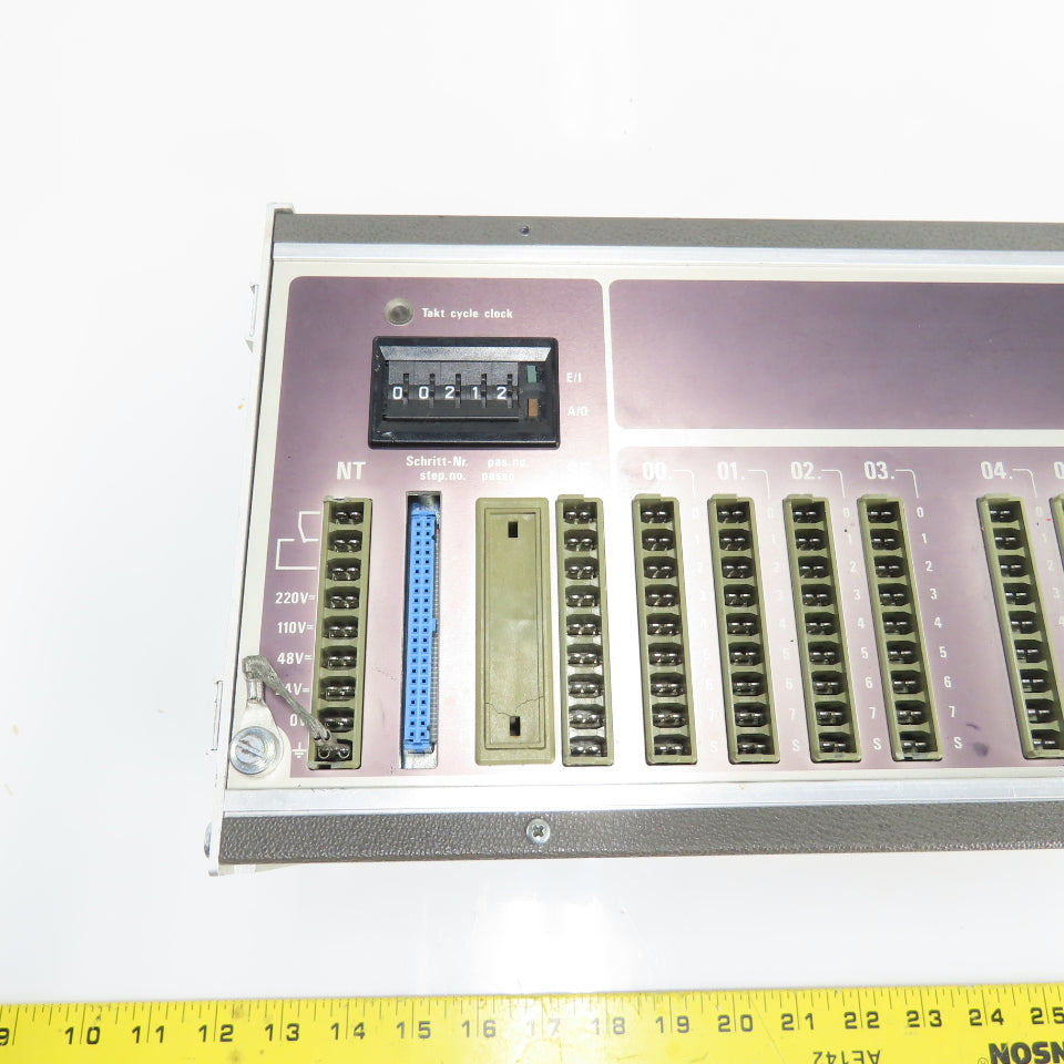 Schleicher PDPS 20 PLC Rack Chassis W/ Cards