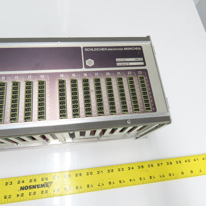 Schleicher PDPS 20 PLC Rack Chassis W/ Cards