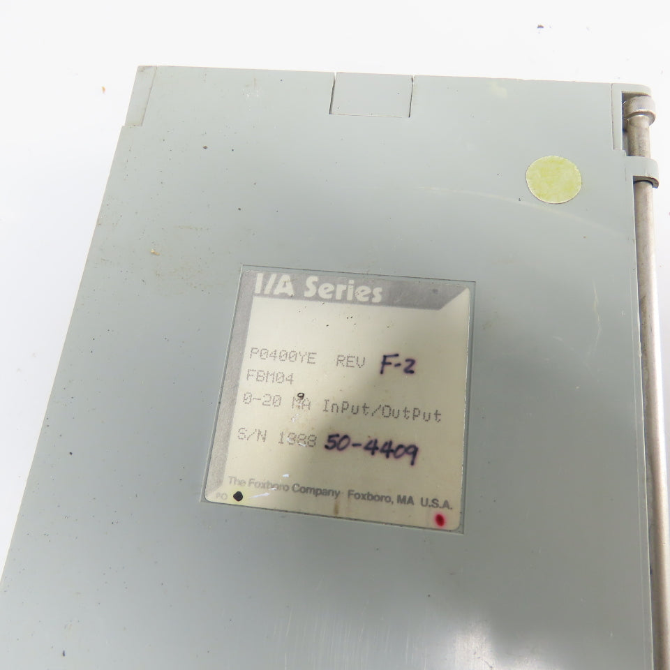 Foxboro P0400YE Rev. F-2 DC Analog Input Output I/O Module