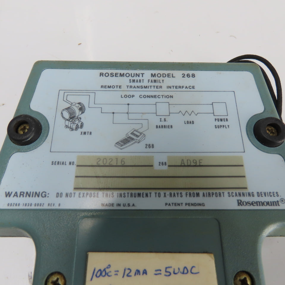 Rosemount Model 268 Remote Transmitter Interface