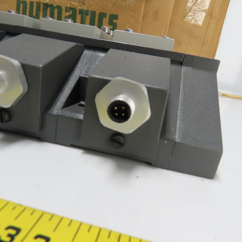 Numatics 01389-08 8-Station Pneumatic Valve Block Manifold Assembly