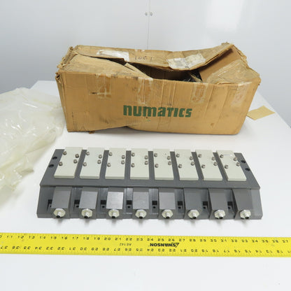 Numatics 01389-08 8-Station Pneumatic Valve Block Manifold Assembly