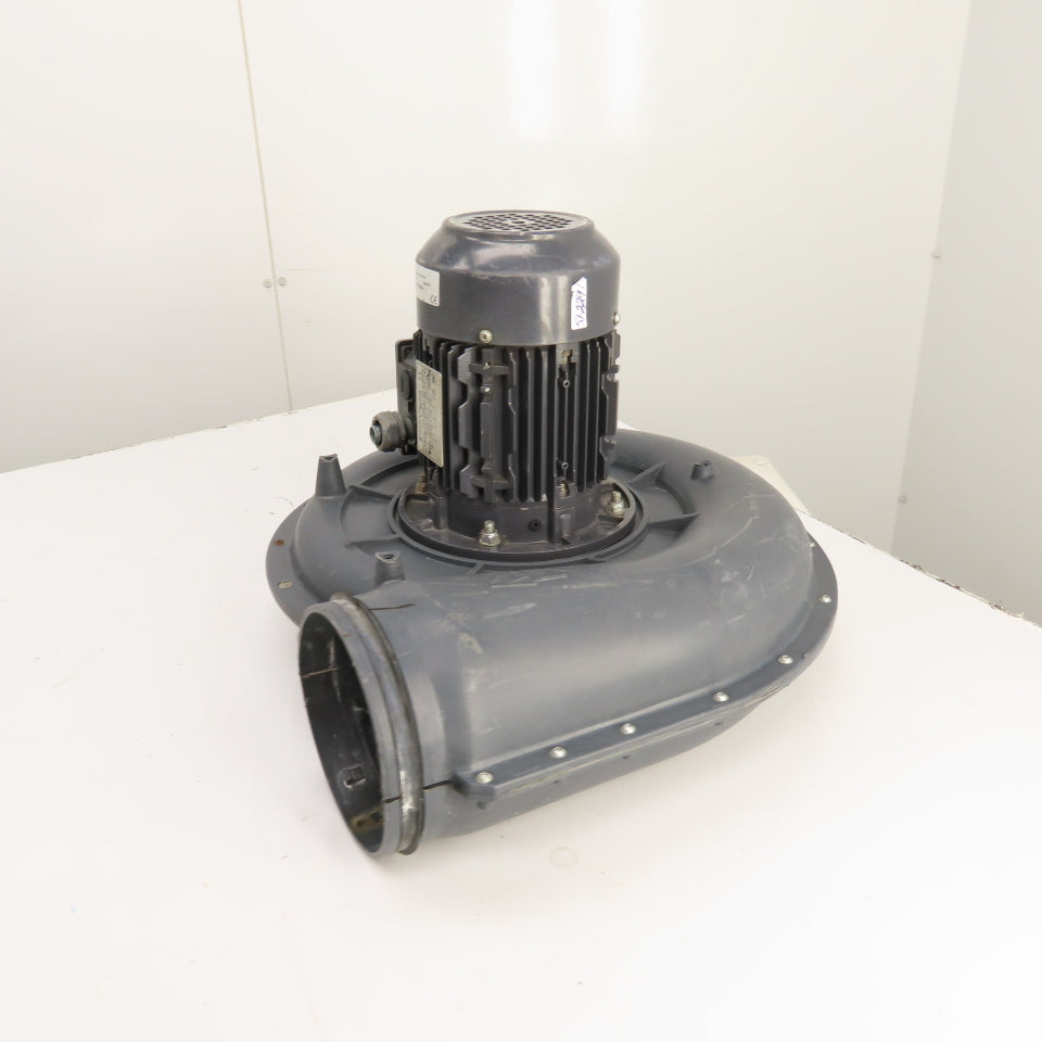 Techtop TM 801-2 Booster Fan Centrifugal Blower 1HP 480V 3Ph 60Hz 3410 RPM