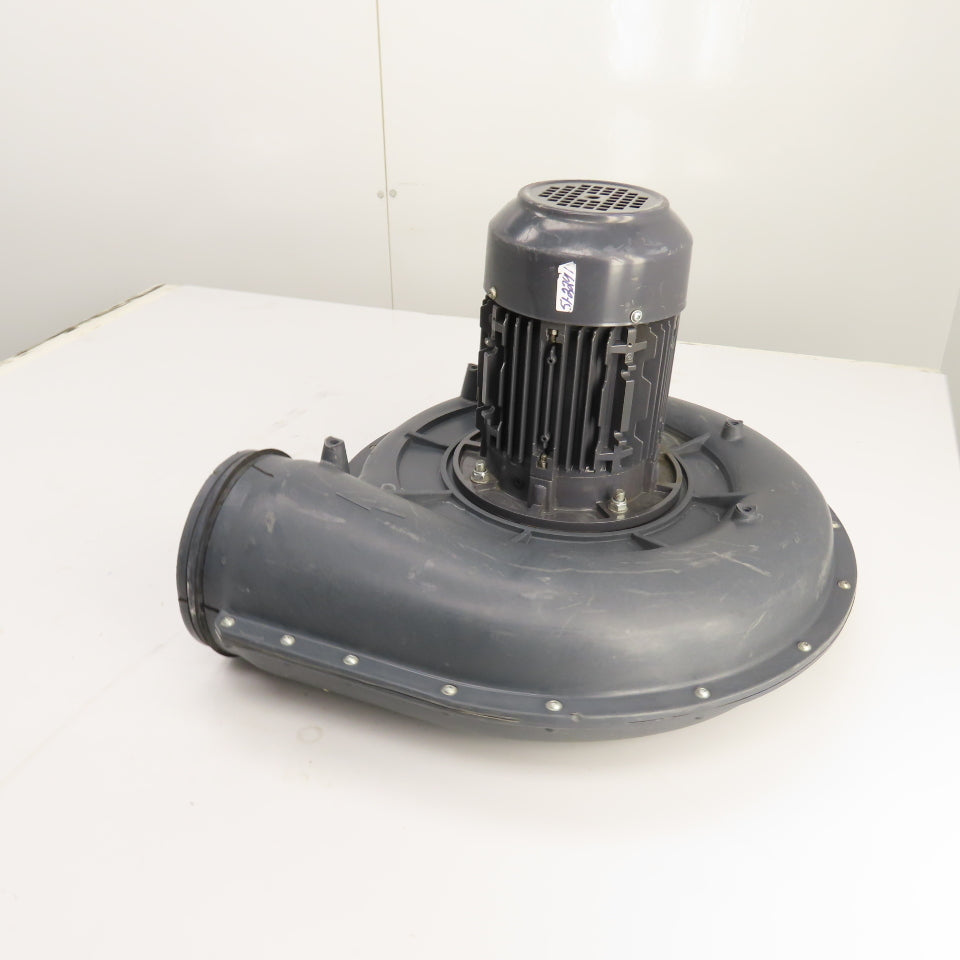 Techtop TM 801-2 Booster Fan Centrifugal Blower 1HP 480V 3Ph 60Hz 3410 RPM