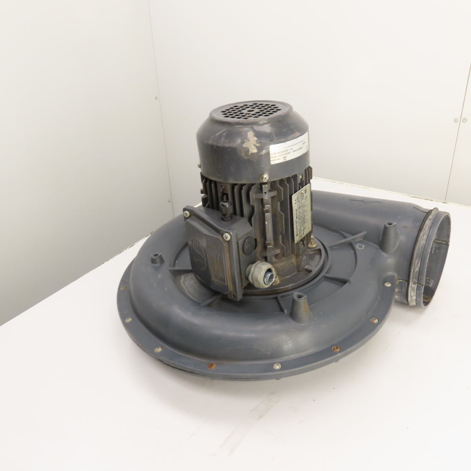 Techtop TM 801-2 Booster Fan Centrifugal Blower 1HP 480V 3Ph 60Hz 3410 RPM