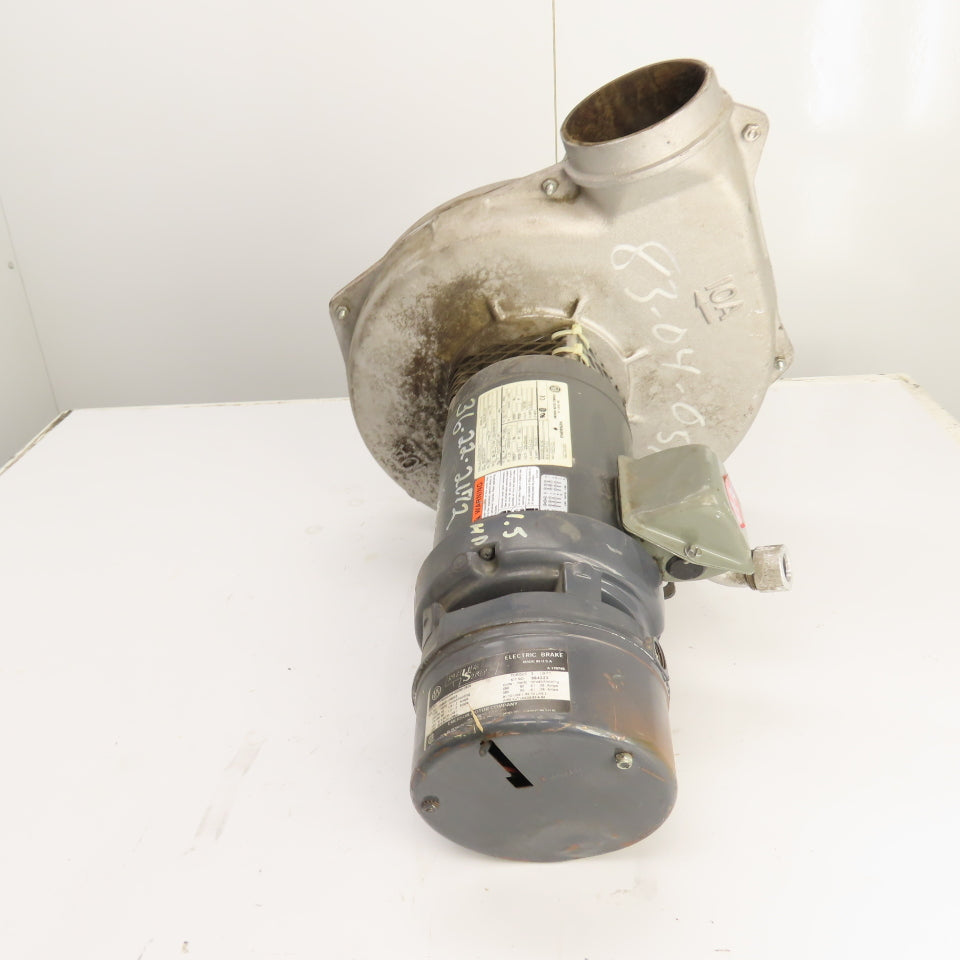 US Motors 10A Aluminum Centrifugal Blower 1.5HP 230/460V 3Ph 60Hz 3450 RPM