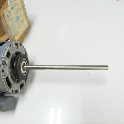 Magnetek DE3G111N 1/6HP Dual Shaft Electric Motor 1Ph 115V 2.7A 1/2" Shaft